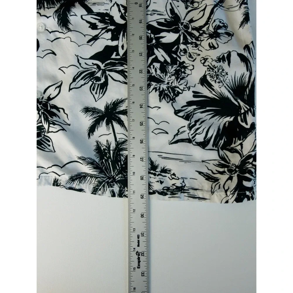 Levis Hawaiian Floral Mens Shirt Button Relaxed-Fit L Y2K Surfcore Retro